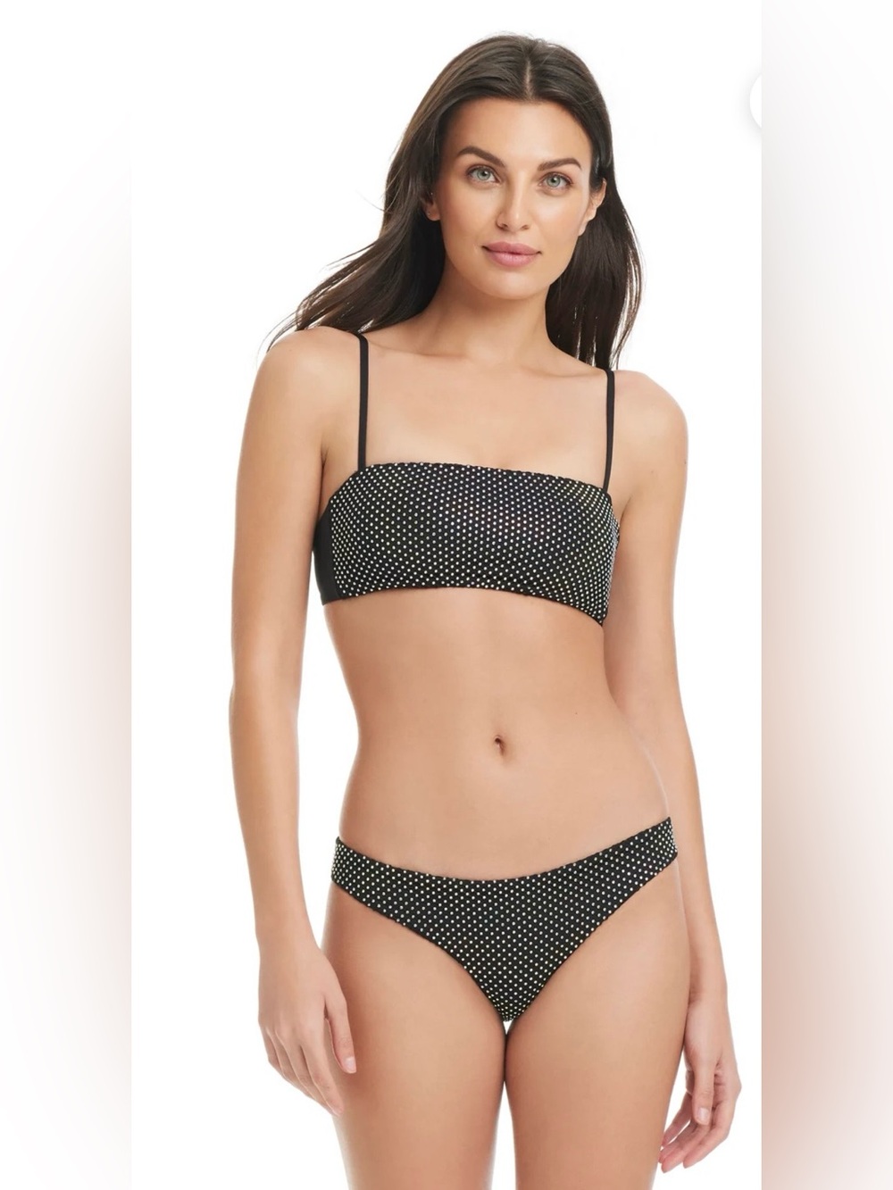 Red Carter Rhinestone Bikini Set